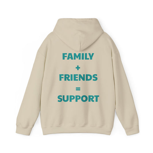 Inspirational 'Lean on Loved Ones' Hoodie — Comfort & Support Sweatshirt