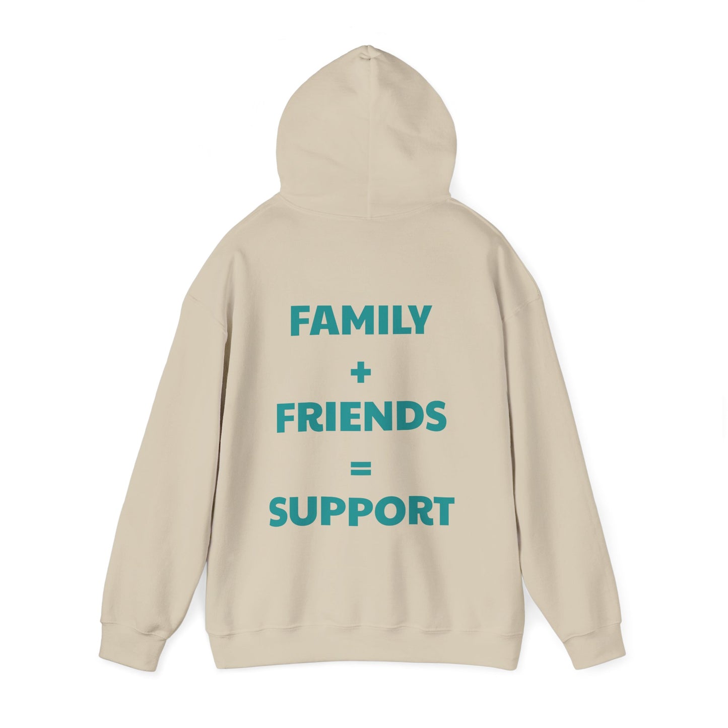 Inspirational 'Lean on Loved Ones' Hoodie — Comfort & Support Sweatshirt