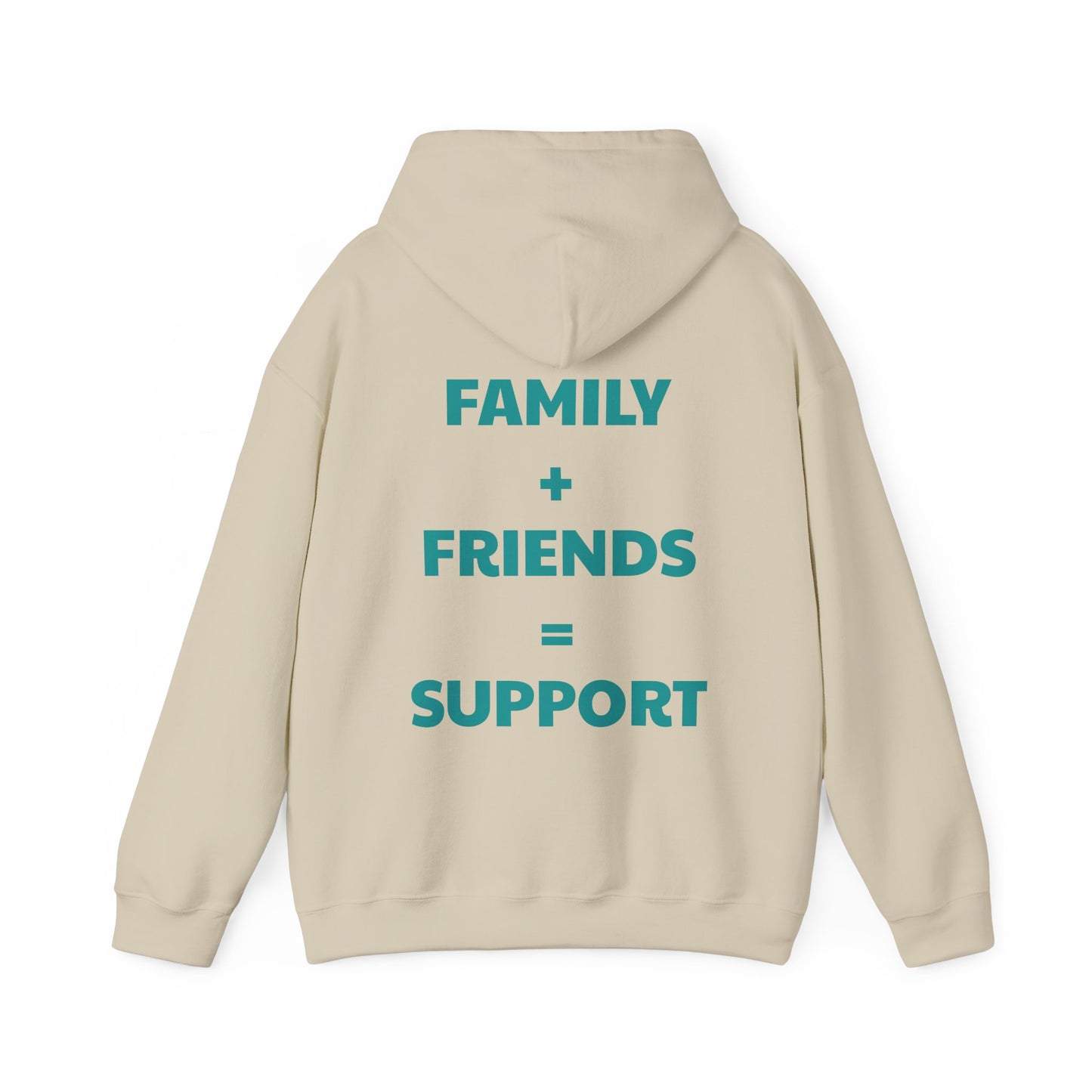 Inspirational 'Lean on Loved Ones' Hoodie — Comfort & Support Sweatshirt